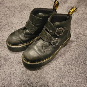 Doc Marten Black Leather Boots Size 7